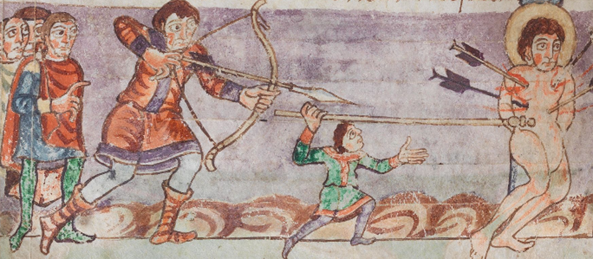 Darstellung des Martyriums des Heiligen Sebastian