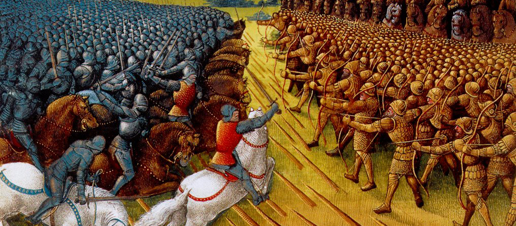 Ausschnitt der Darstellung der Schlacht von Nikopolis aus einem Werk des Geistlichen Sébastien Mamerot (1430/40 - 90).