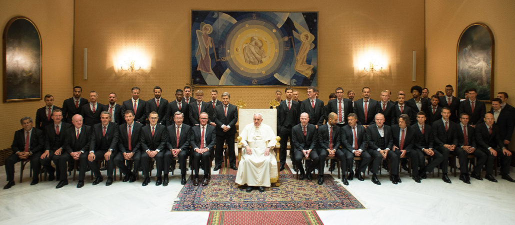 Gastspiel beim Papst