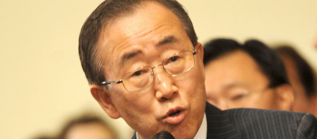 Ban Ki-moon ist der Generalsekretär der Vereinten Nationen. Er wurde am 13. Juni 1944 geboren.