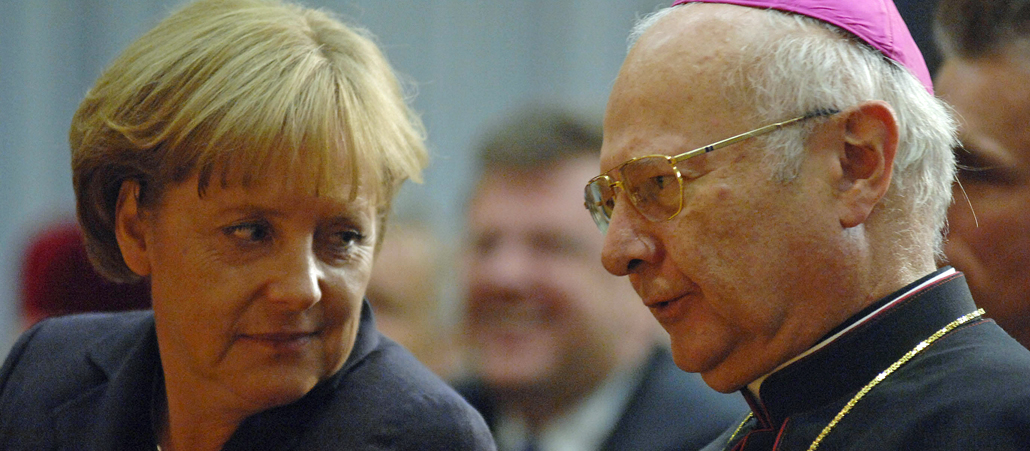 Bundeskanzlerin Angela Merkel und Erzbischof Robert Zollitsch.