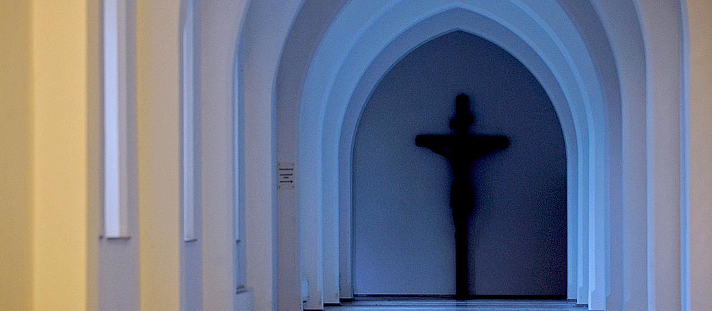 Gang in der Abtei Kornelimünster.