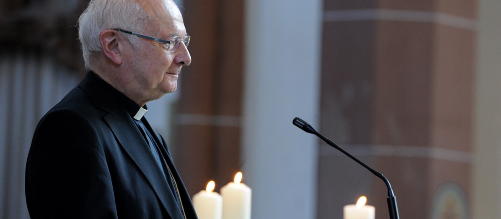 Katechese mit Erzbischof Robert Zollitsch beim Eucharistischer Kongress in Köln.