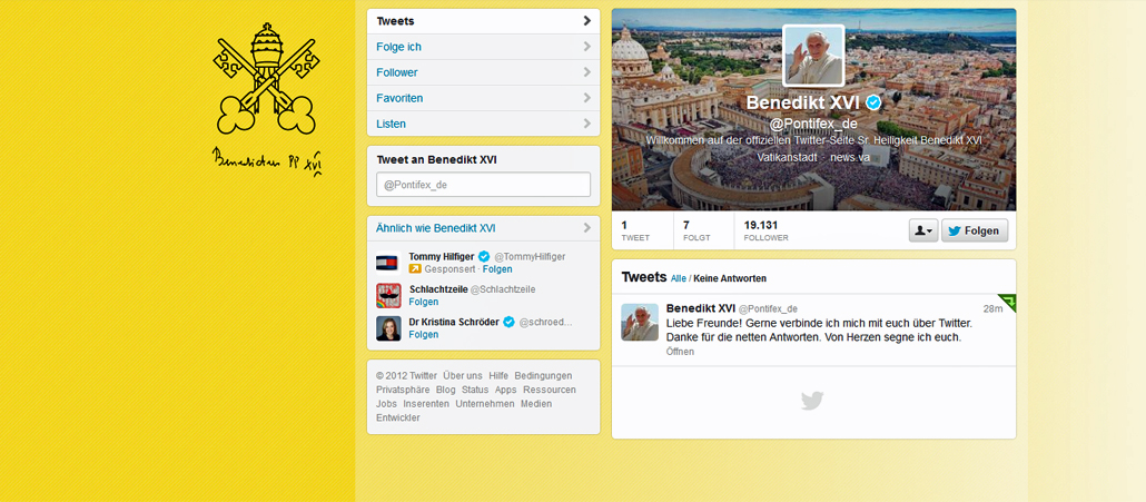 Habemus Tweet