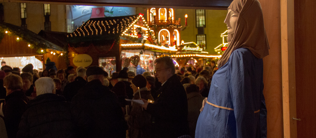Weihnachten auf den Markt bringen