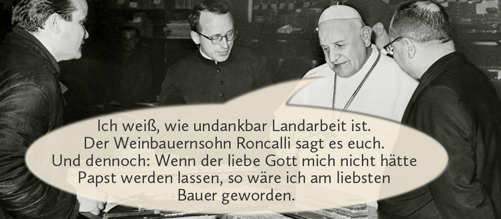 Der Papst träumt sich einen anderen Job...
