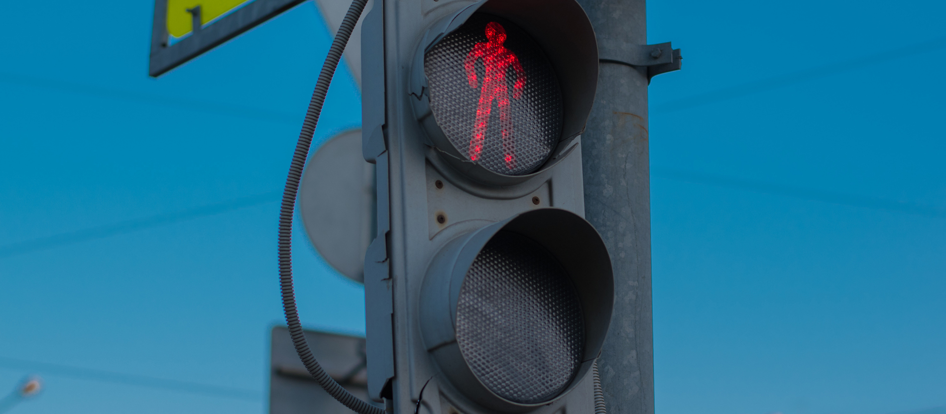 Rote Ampel für Fußgänger