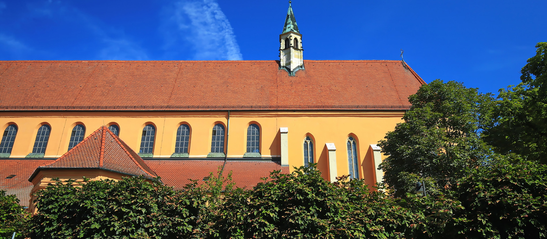 Die Franziskanerkirche Mariä Himmelfahrt in Ingolstadt.