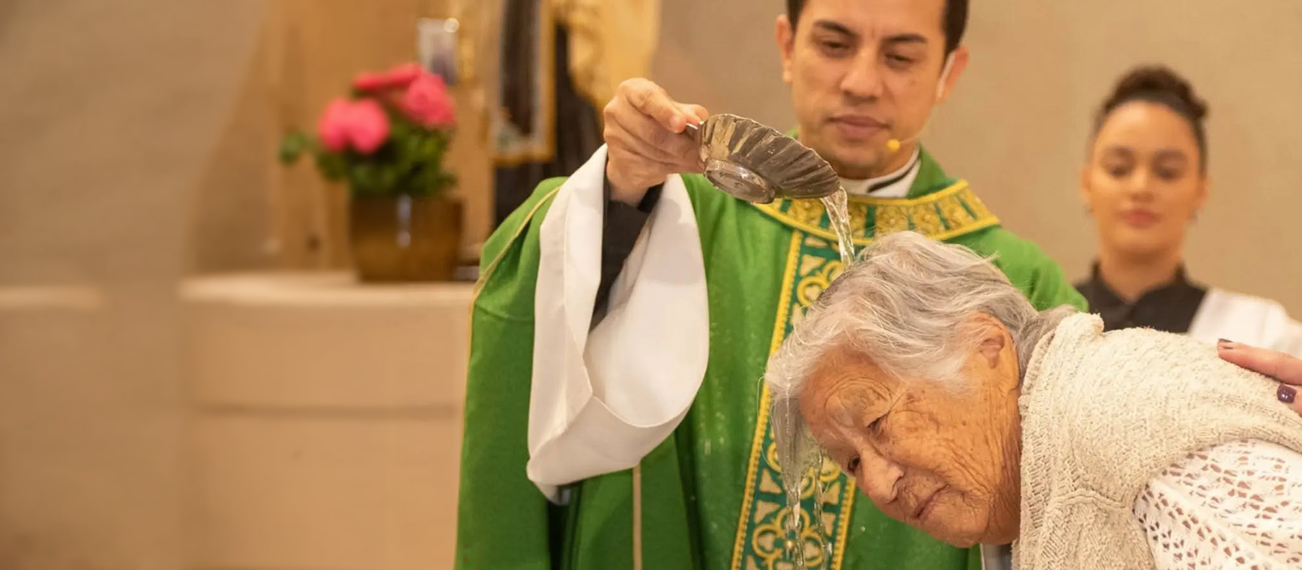 Hayako Morimoto wurde mit 101 Jahren getauft