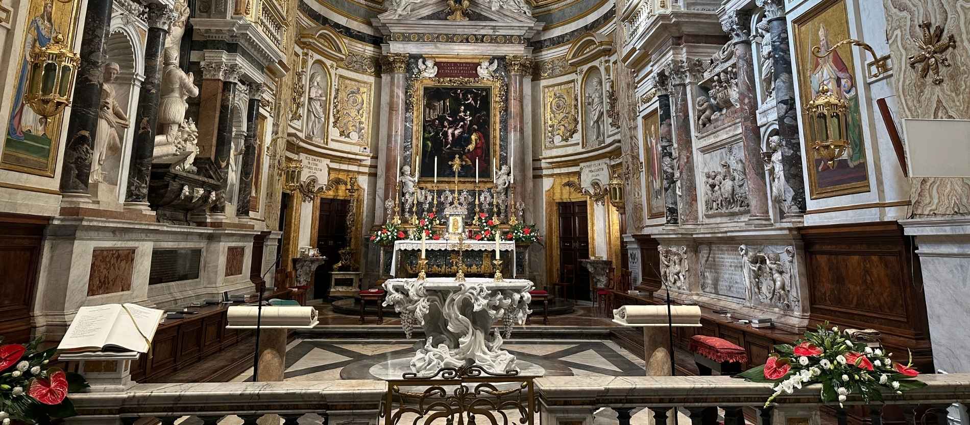 Die deutsche Gemeinde in Rom ist in der Kirche Santa Maria dell'Anima zu Hause.