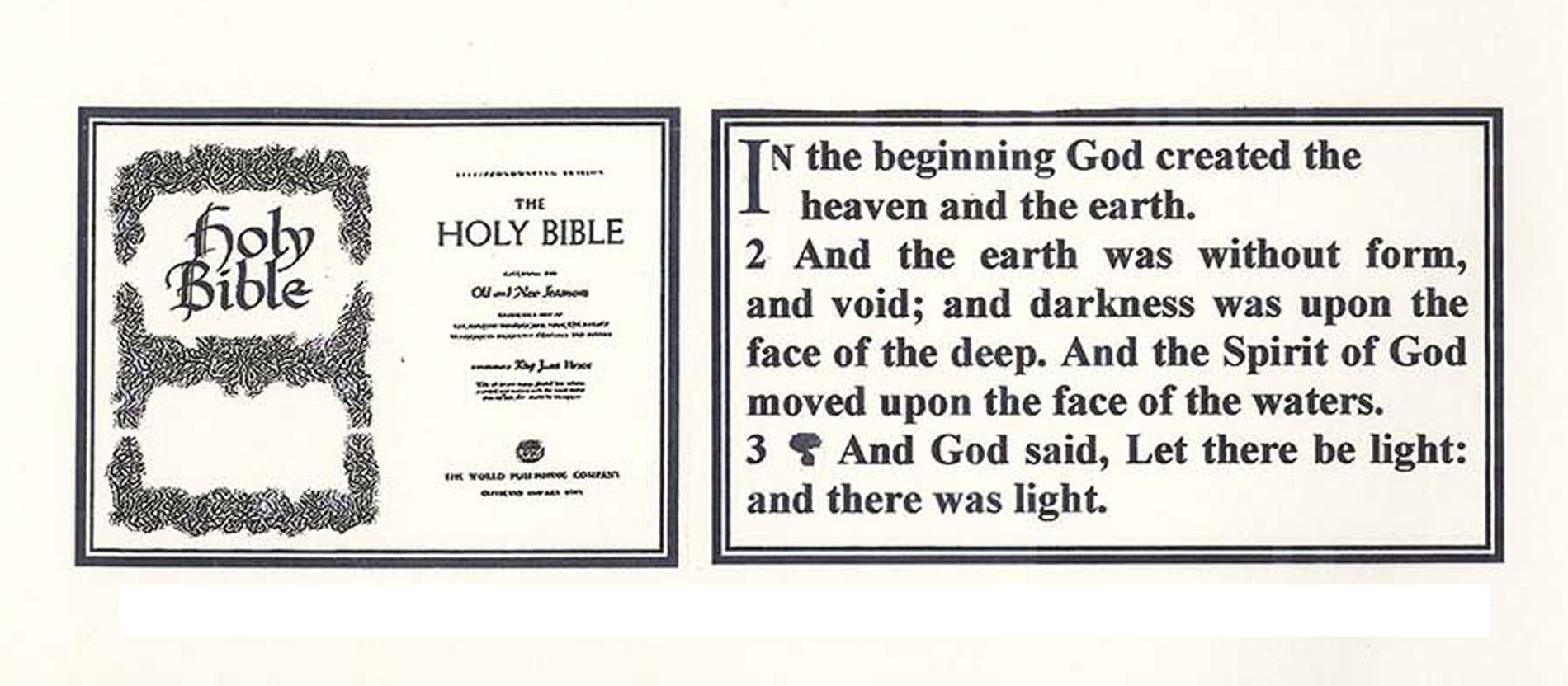 Die ersten Seiten der Mond-Bibel