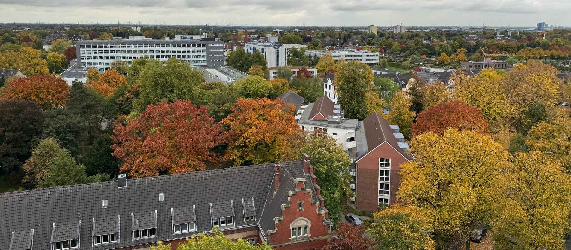 Ausblick vom Turm der Kirche St. Johann Baptist