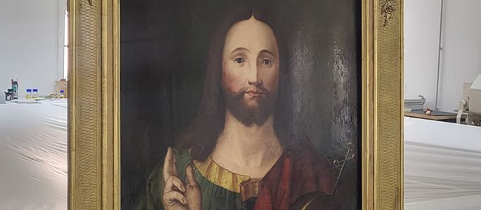 Ein echter Cranach? – Landesdenkmalamt untersucht Christusbild