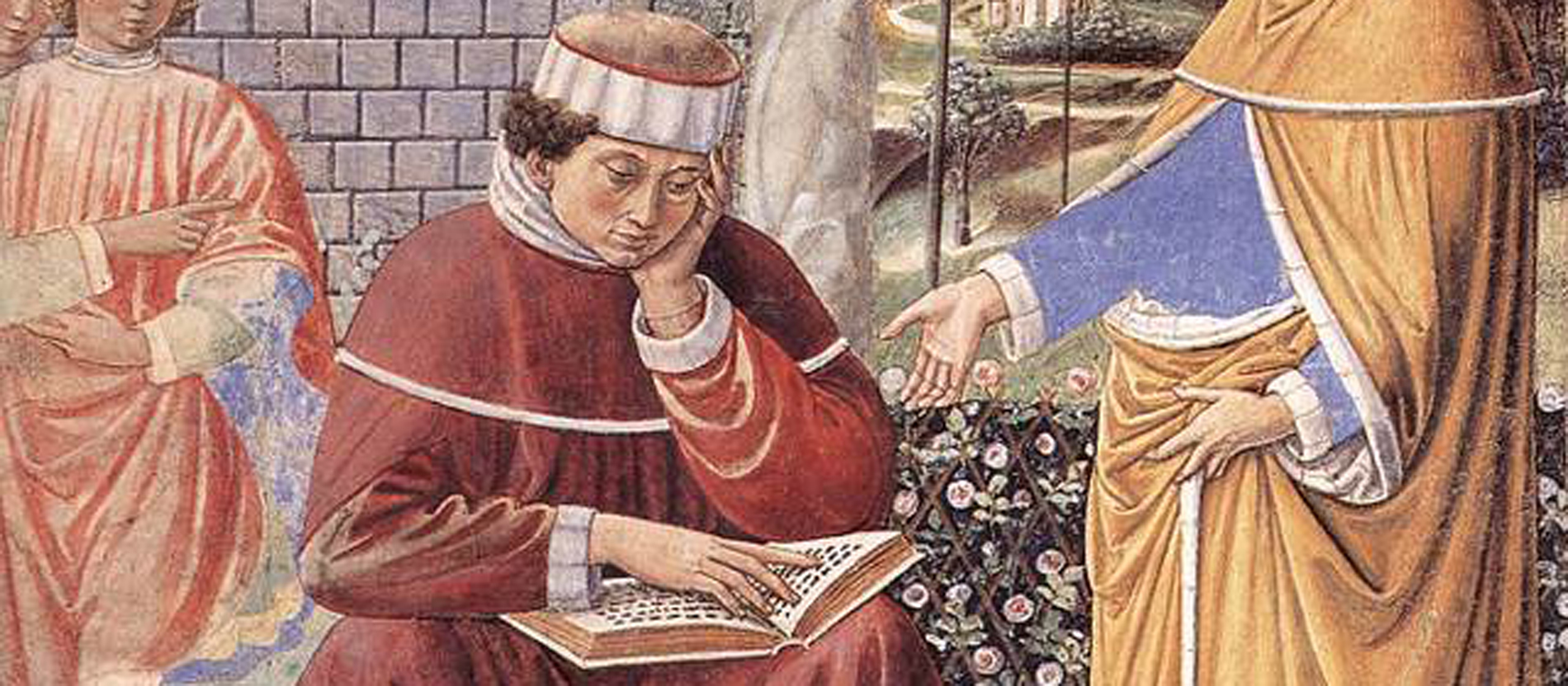 Die Bekehrung des Kirchenlehrers Augustinus zum Christentum.