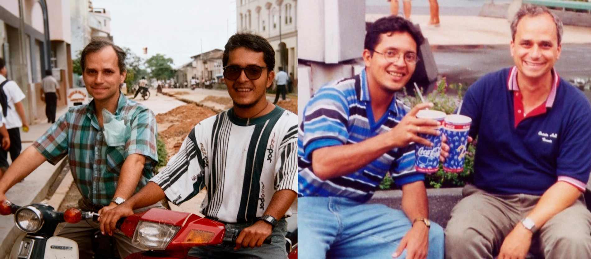 Robert Francis Prevost und Armando Lovera zu Studienzeiten