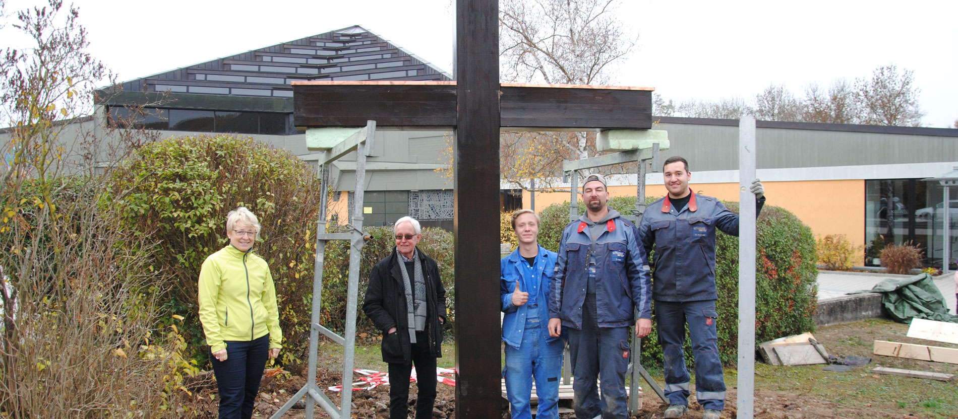 Baustelle am Gemeindezentrum