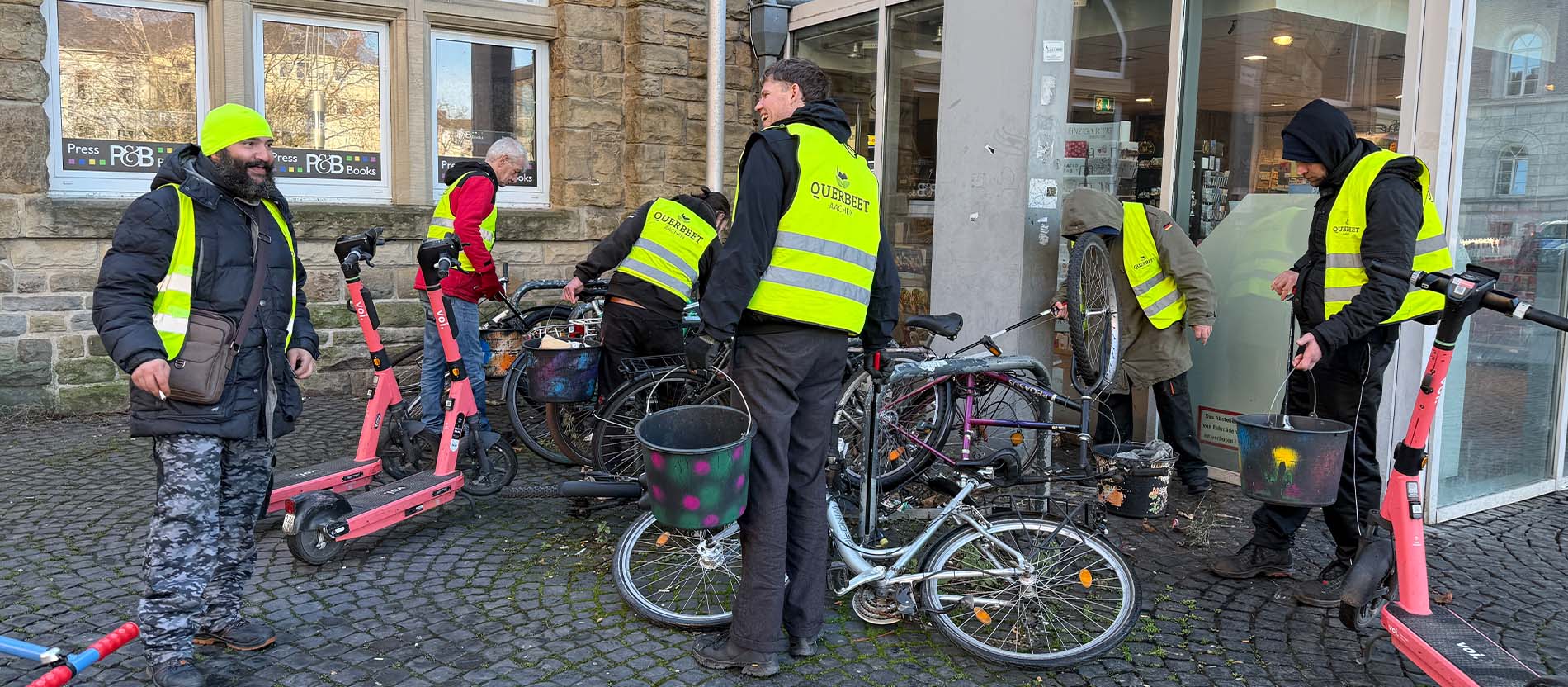 Wenn Obdachlose die Stadt mit Blumen verschönern