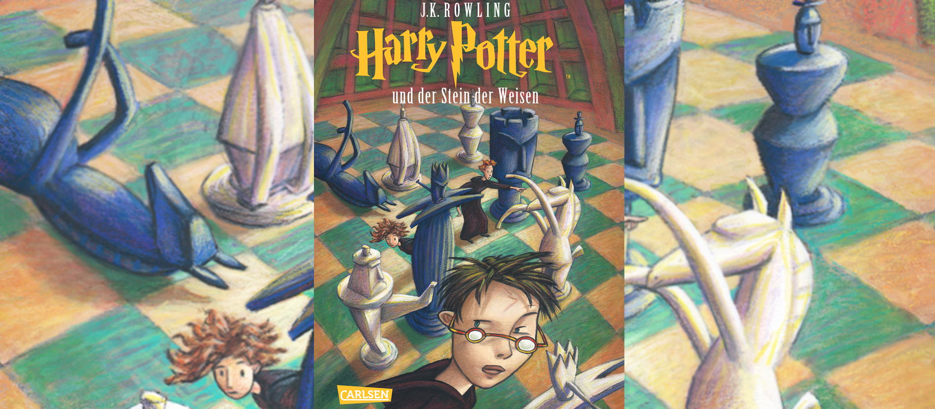 Cover des Buchs "Harry Potter und der Stein der Weisen" von 1998