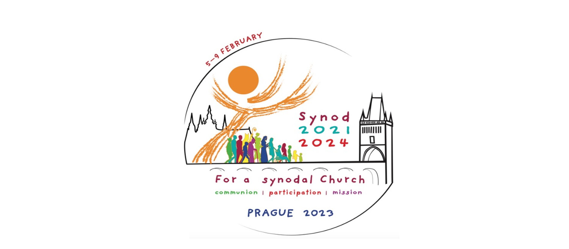 Das Logo der europäischen Kontinentalversammlung der Weltsynode zur Synodalität in Prag