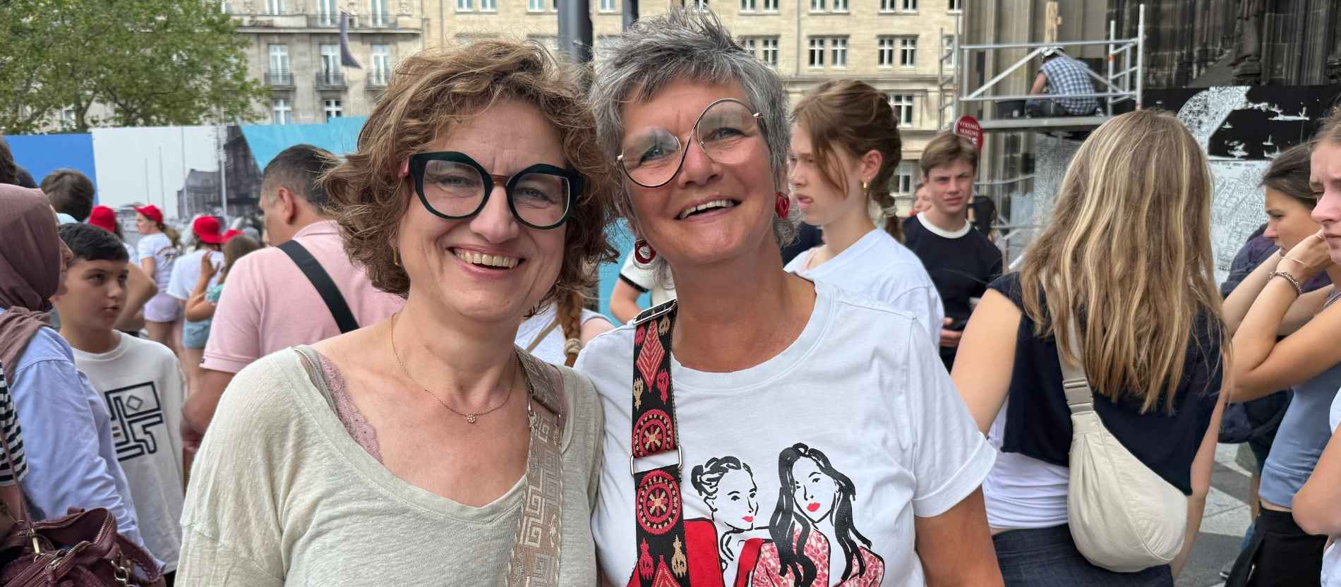 Die Dom-Besucherinnen Elke und Kirsten