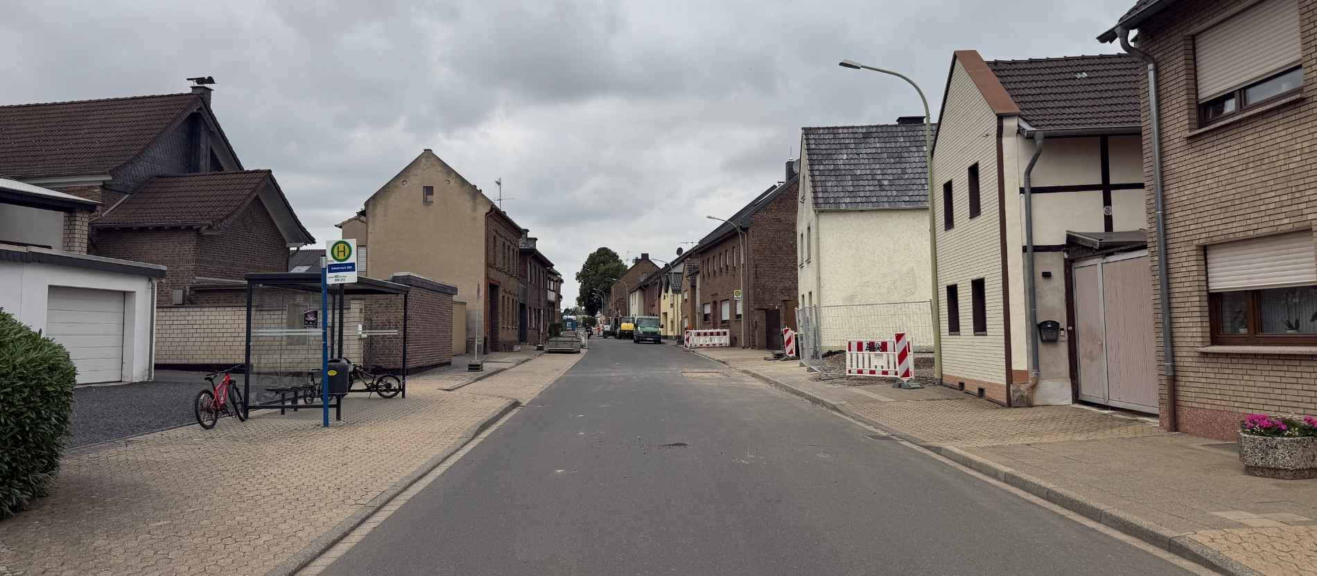 Blick in eine Straße in Sievernich