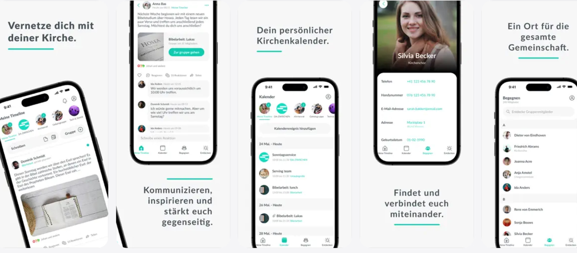 Screenshot der DA-ZWISCHEN-App aus dem Apple App Store