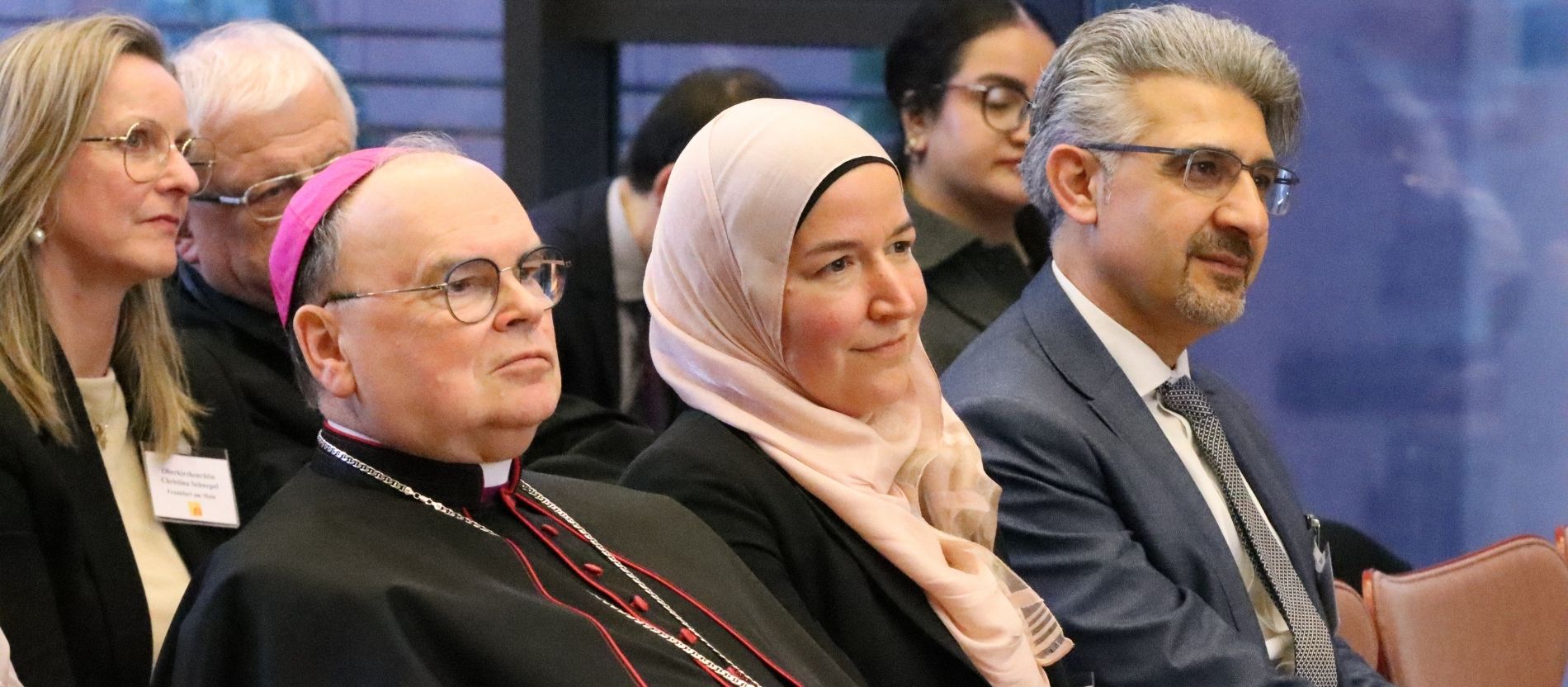 Bischof Bertram Meier beim Jahresempfang der Deutschen Bischofskonferenz in Frankfurt