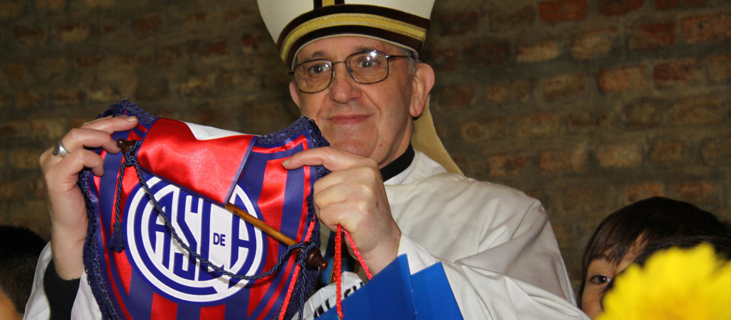 Leidenschaft für den Fußball: Papst Franziskus ist seit Langem Fan und Mitglied des Vereins San Lorenzo de Almagro.