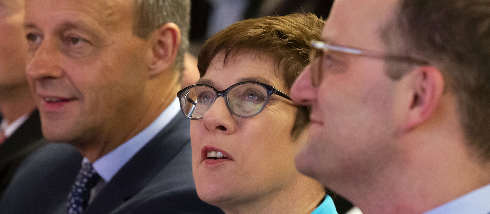 Die drei Kandidaten für den CDU-Vorsitz: Friedrich Merz, Annegret Kramp-Karrenbauer und Jens Spahn (v.l.n.r.).