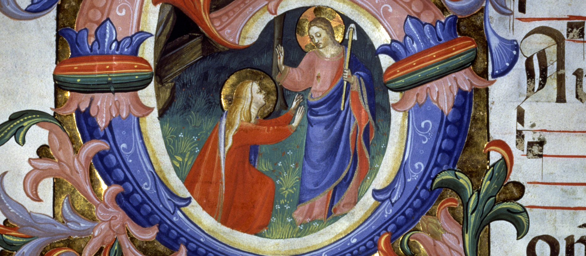 Maria Magdalena trifft den auferstandenen Jesus Christus im Garten