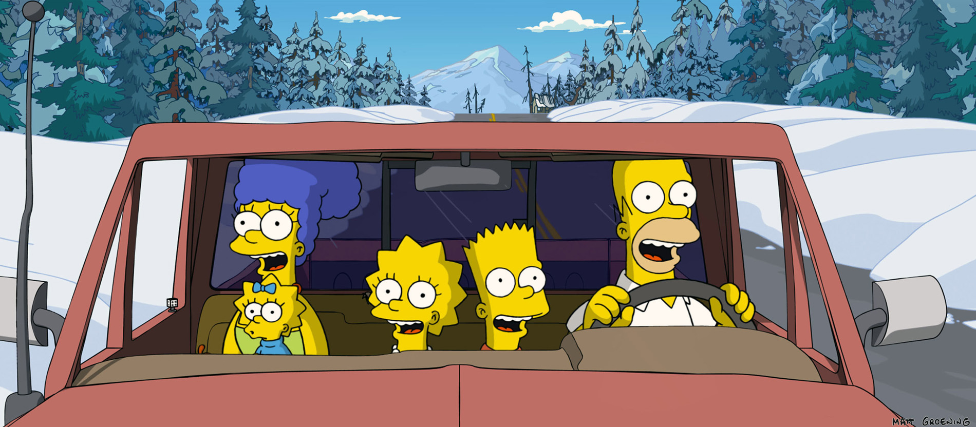 Die "Simpsons" im Auto
