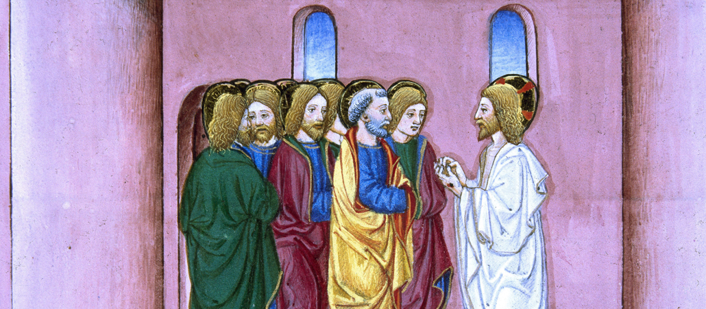 Der auferstandene Jesus zeigt sich seinen Jüngern