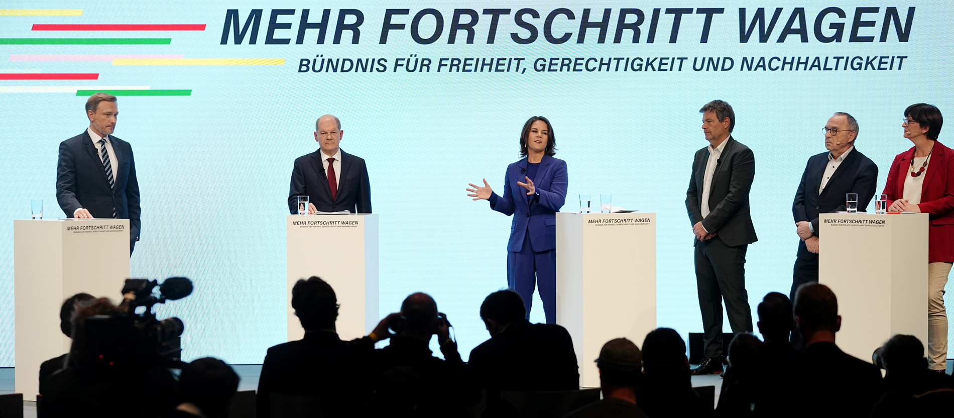 Vorstellung des Ampel-Koalitionsvertrags