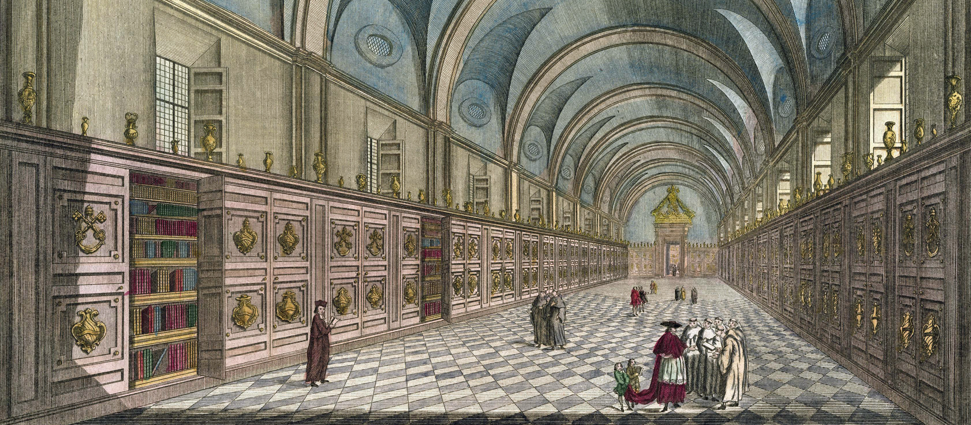 Kupferstich der Vatikanbibliothek 