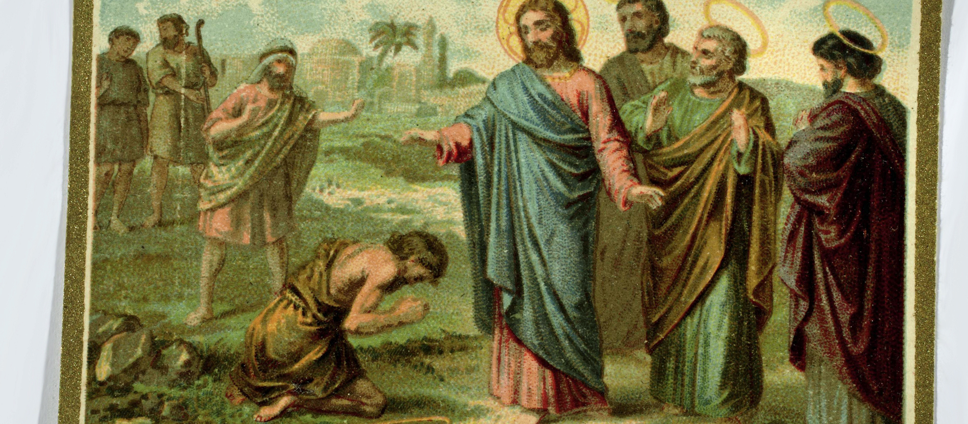 Jesus Christus heilt einen Aussätzigen