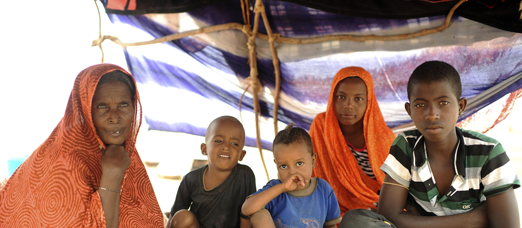 Malische Flüchtlinge in einem Lager in Burkino Faso.