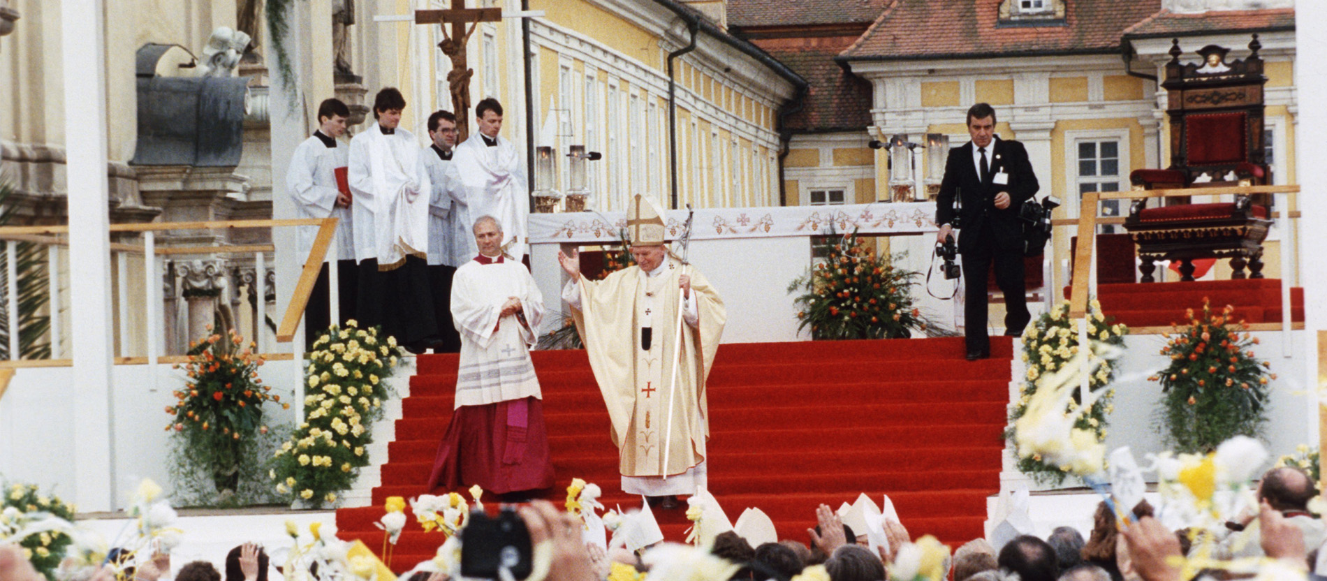 Papst Johannes Paul II. besucht Velehrad