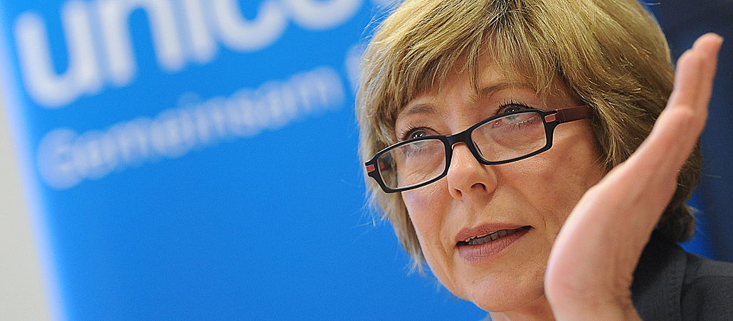 Daniela Schadt ist die Lebensgefährtin von Bundespräsident Joachim Gauck und engagiert sich unter anderem für Unicef, das Kinderhilfswerk der Vereinten Nationen.