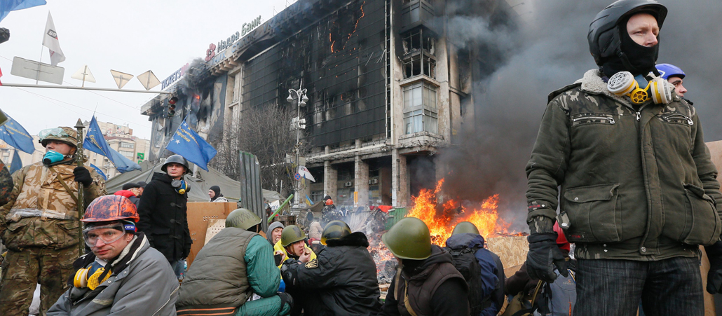 Demonstranten in Kiew