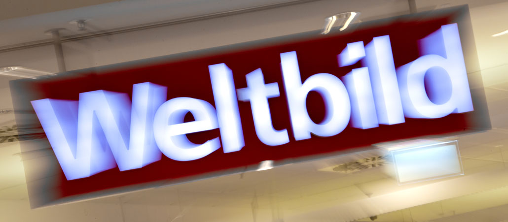 Schriftzug "Weltbild"