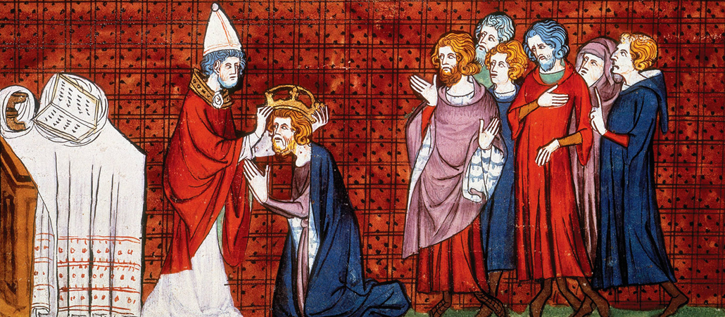 Papst Leo III. krönt an Weihnachten im Jahr 800 Karl den Großen zum Kaiser des Heiligen Römischen Reichs.
