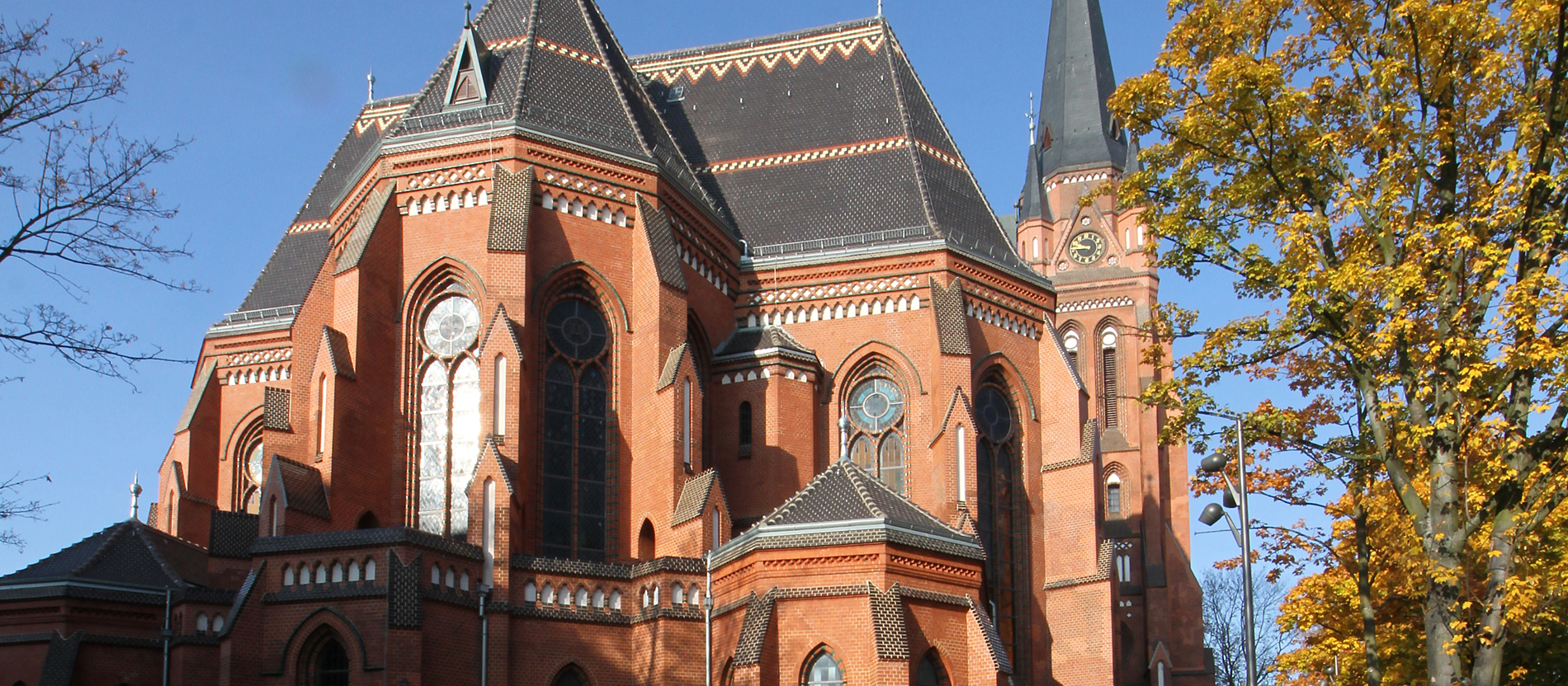 Die Kathedrale von Görtlitz im Sonnenschein