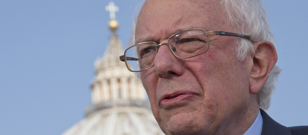 US-Präsidentschaftskandidat Bernie Sanders im Vatikan.