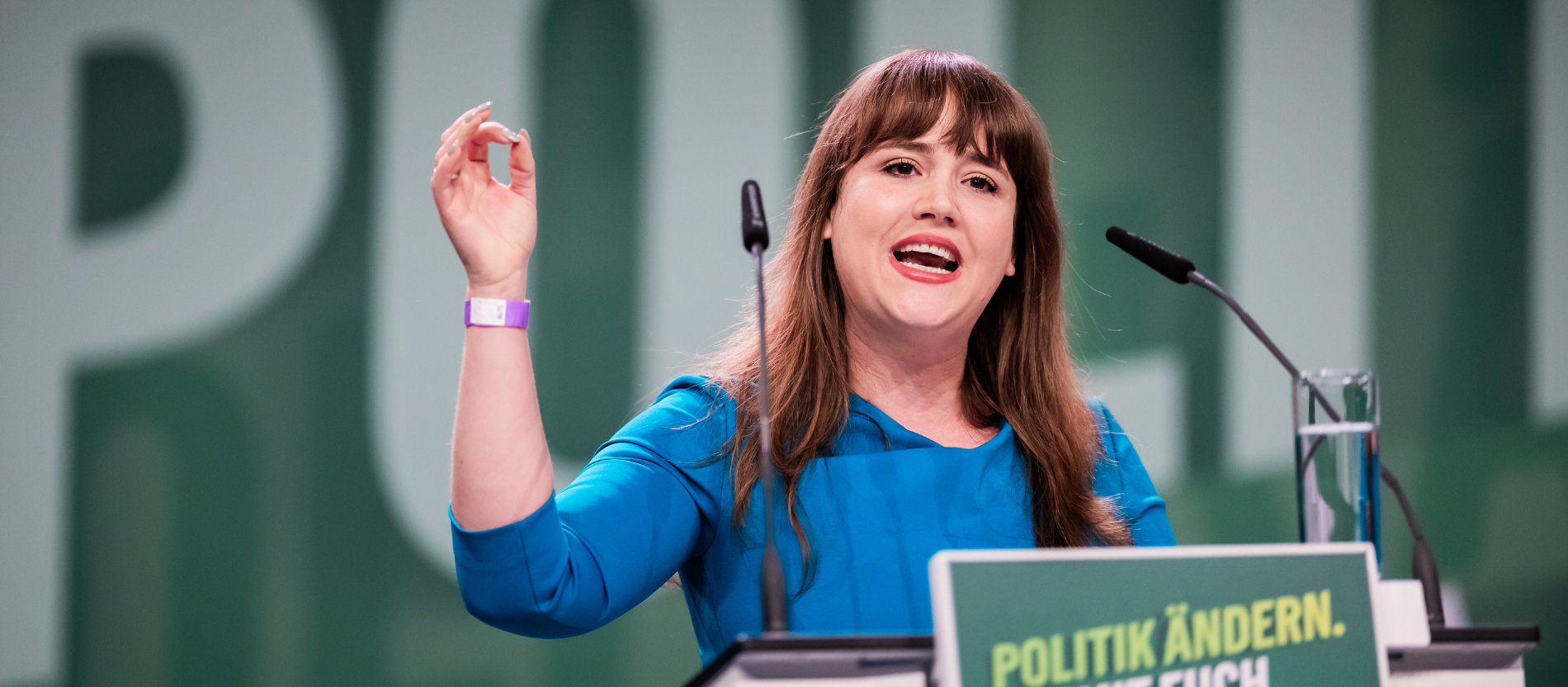 Ricarda Lang am Rednerpult