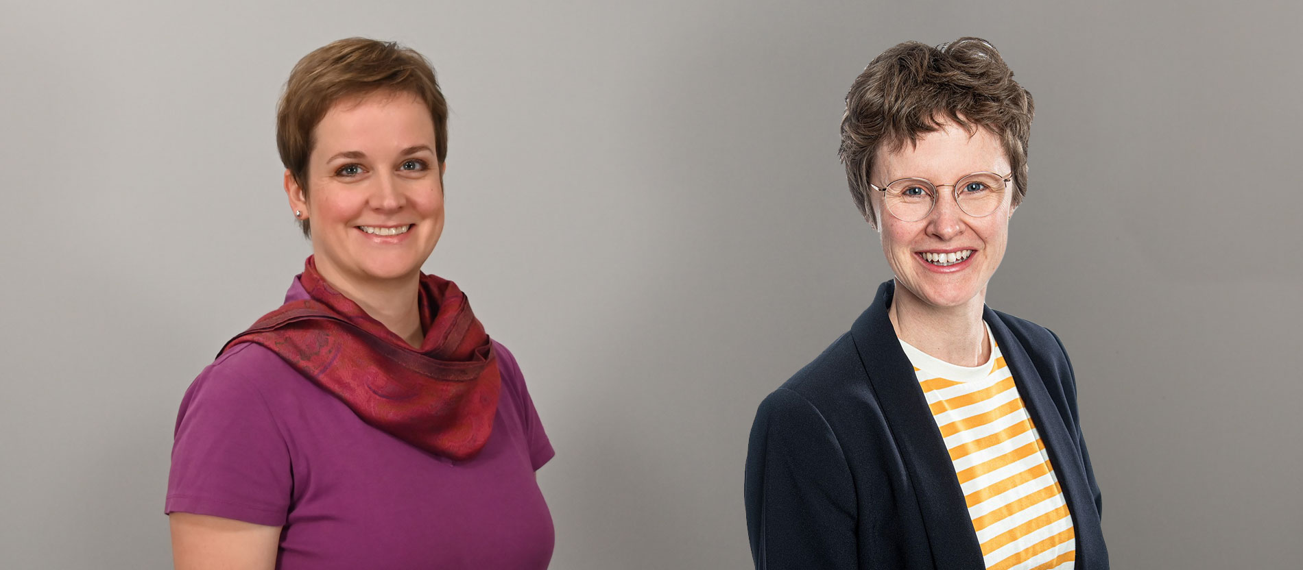 Porträtfotos von Katharina Denger (l.) und Kristina Göb