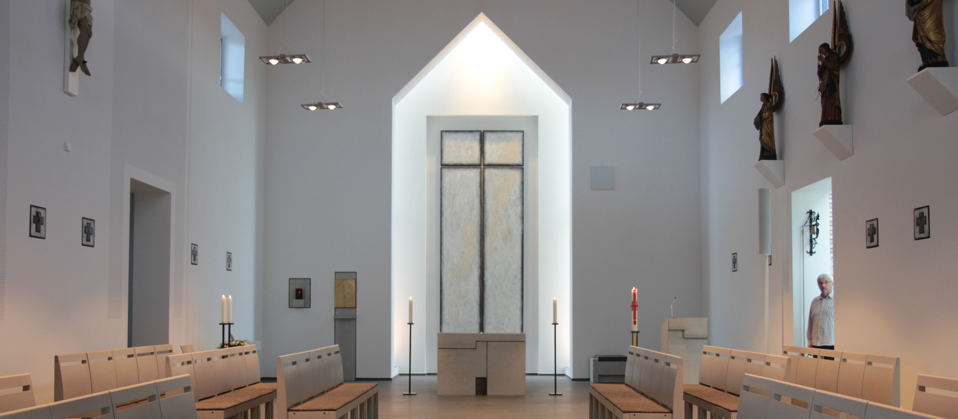 In die neugebaute Kapelle St. Lambertus wurden die bewahrten historischen Sakralgegenstände integriert.