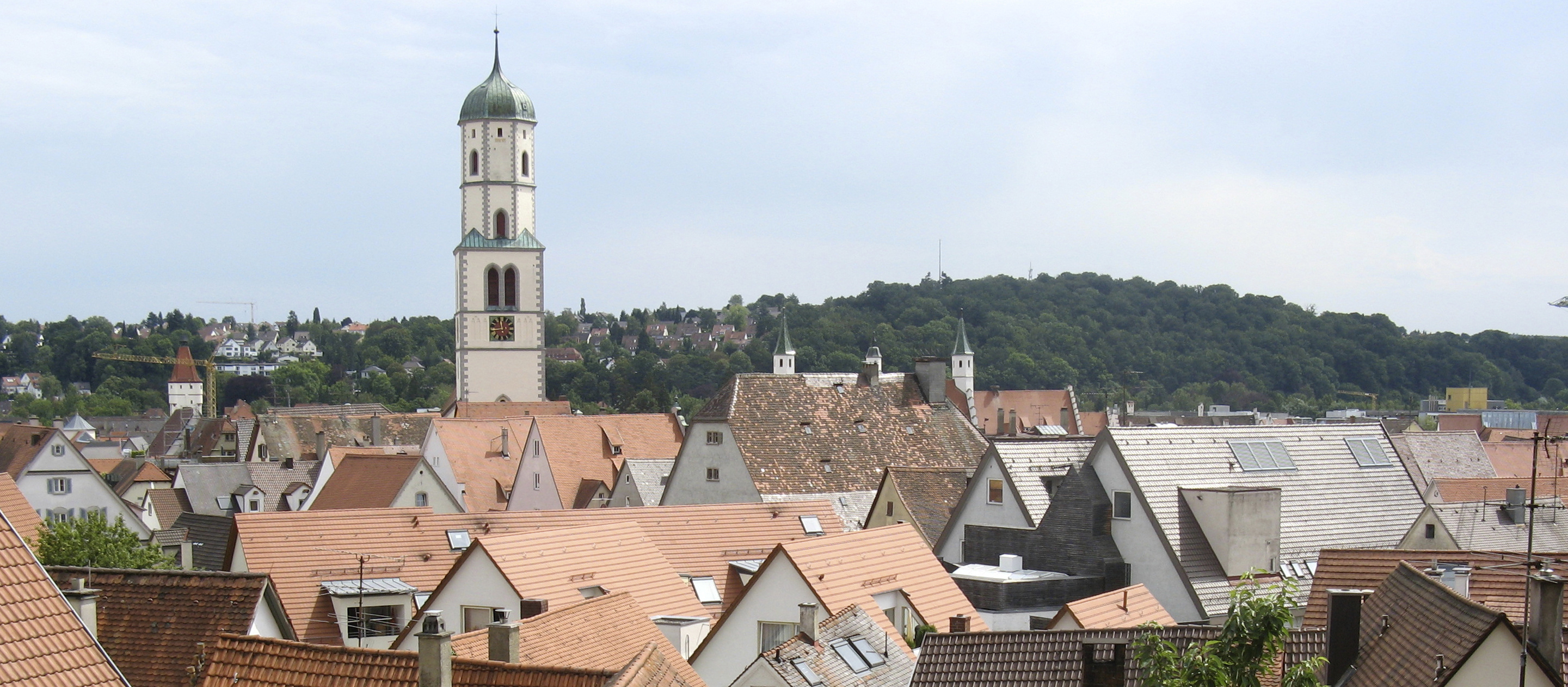 Stadtpanorama, Kirchturm ragt heraus