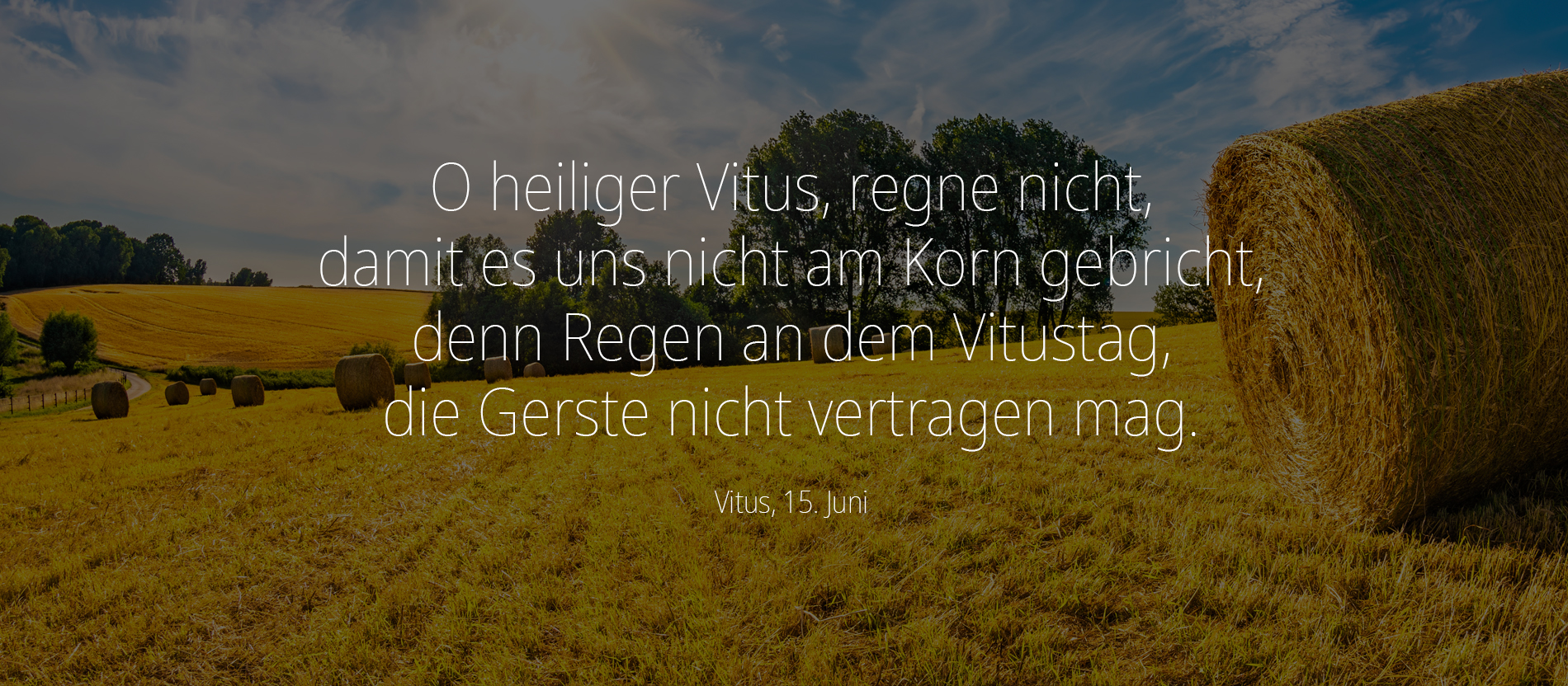 Vitus Bauernregeln