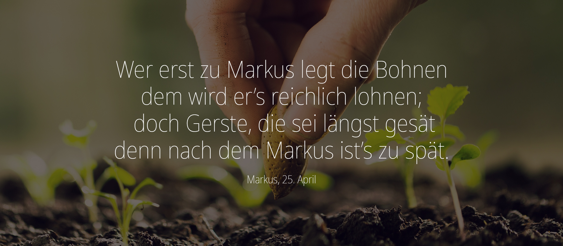 Markus Bauernregeln