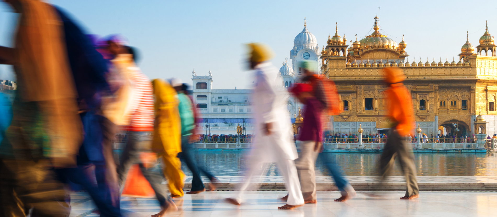 Menschen in Indien.